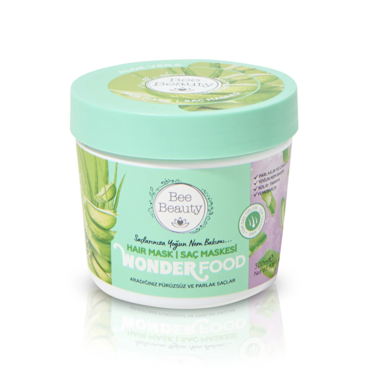 Bee Beauty Wonder Food Aloe Vera Juice Saç Maskesi.webp