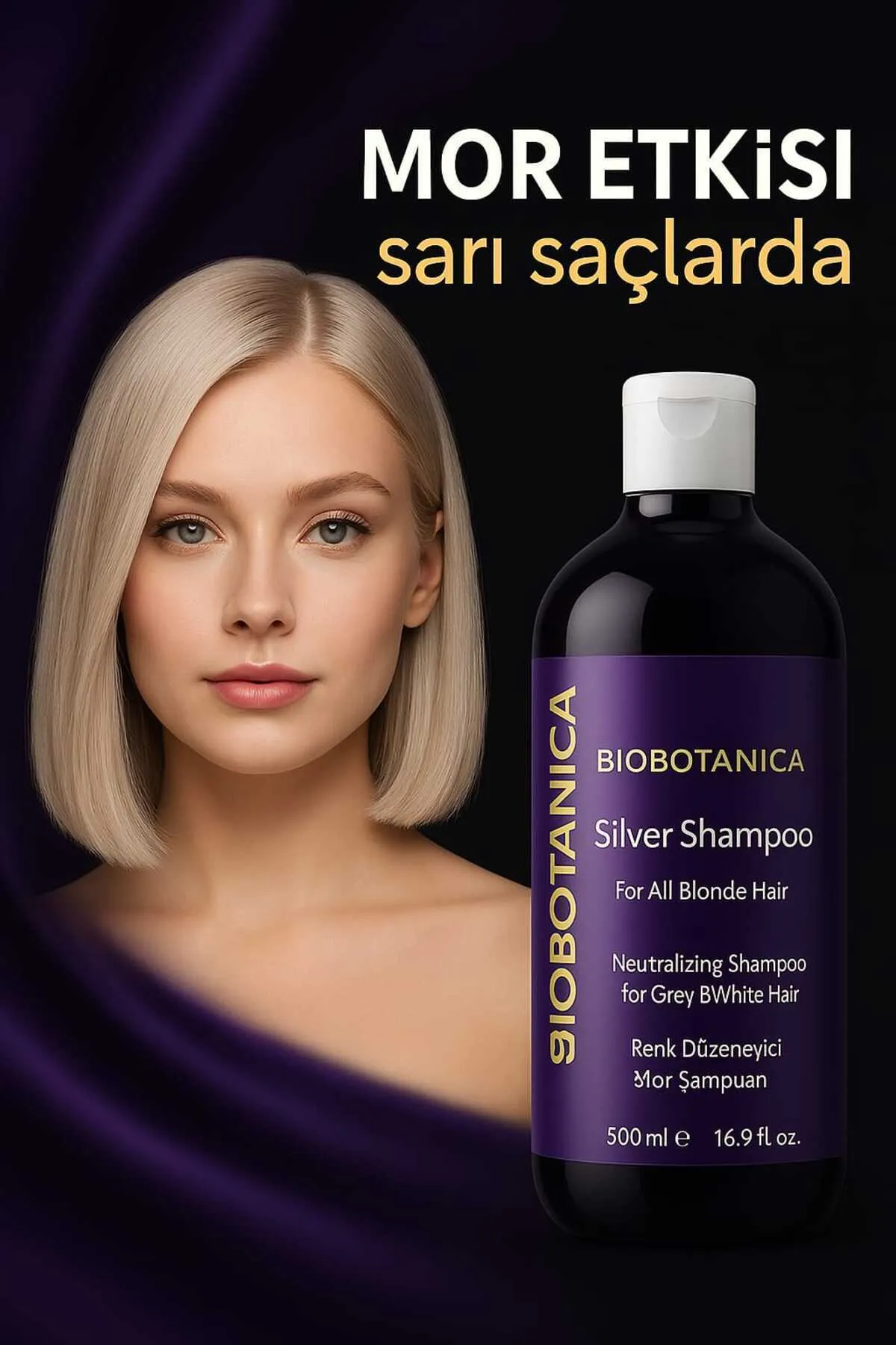 Biobotanica Silver Turunculaşma Karşıtı Mor Şampuan.WEBP