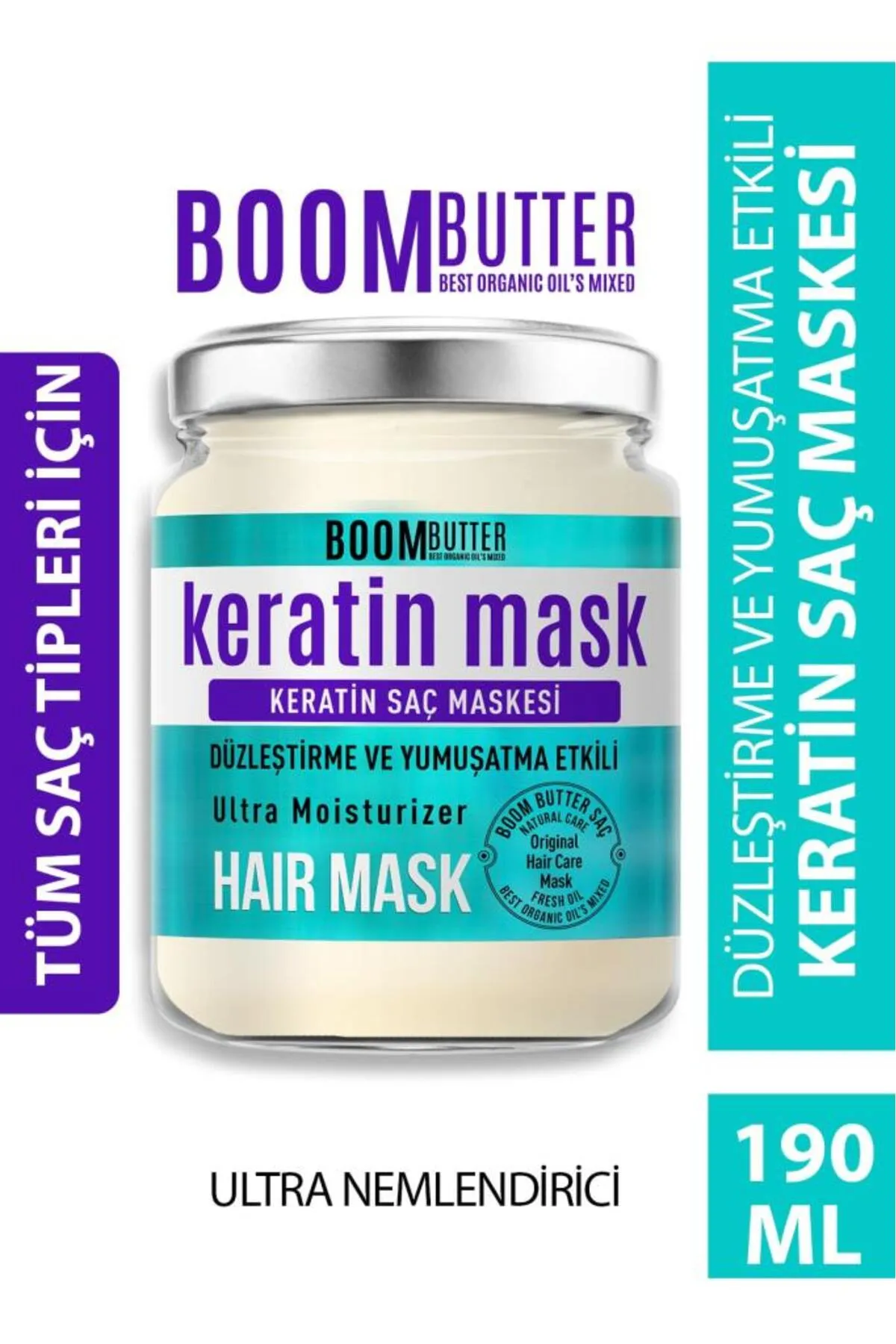 BOOM BUTTER Güçlendirici Onarıcı Keratin Saç Maskesi.WEBP
