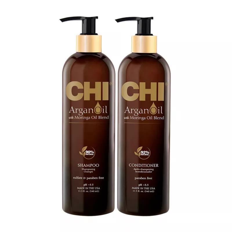CHI Argan Plus Moringa Oil Şampuan ve Krem Seti.webp