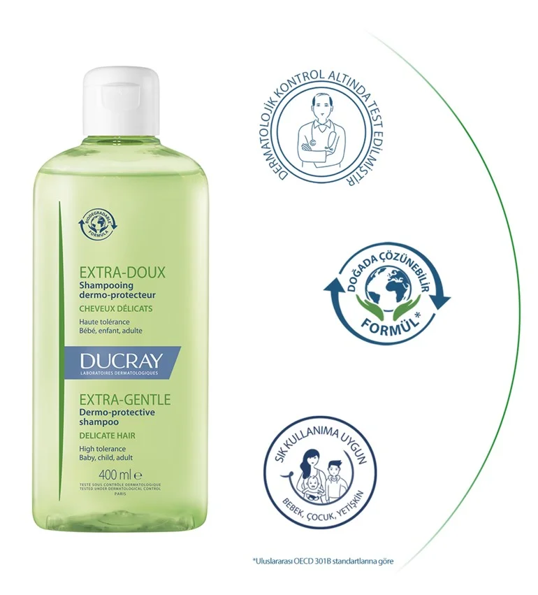 Ducray Extra Doux Sık Kullanım Şampuanı.webp