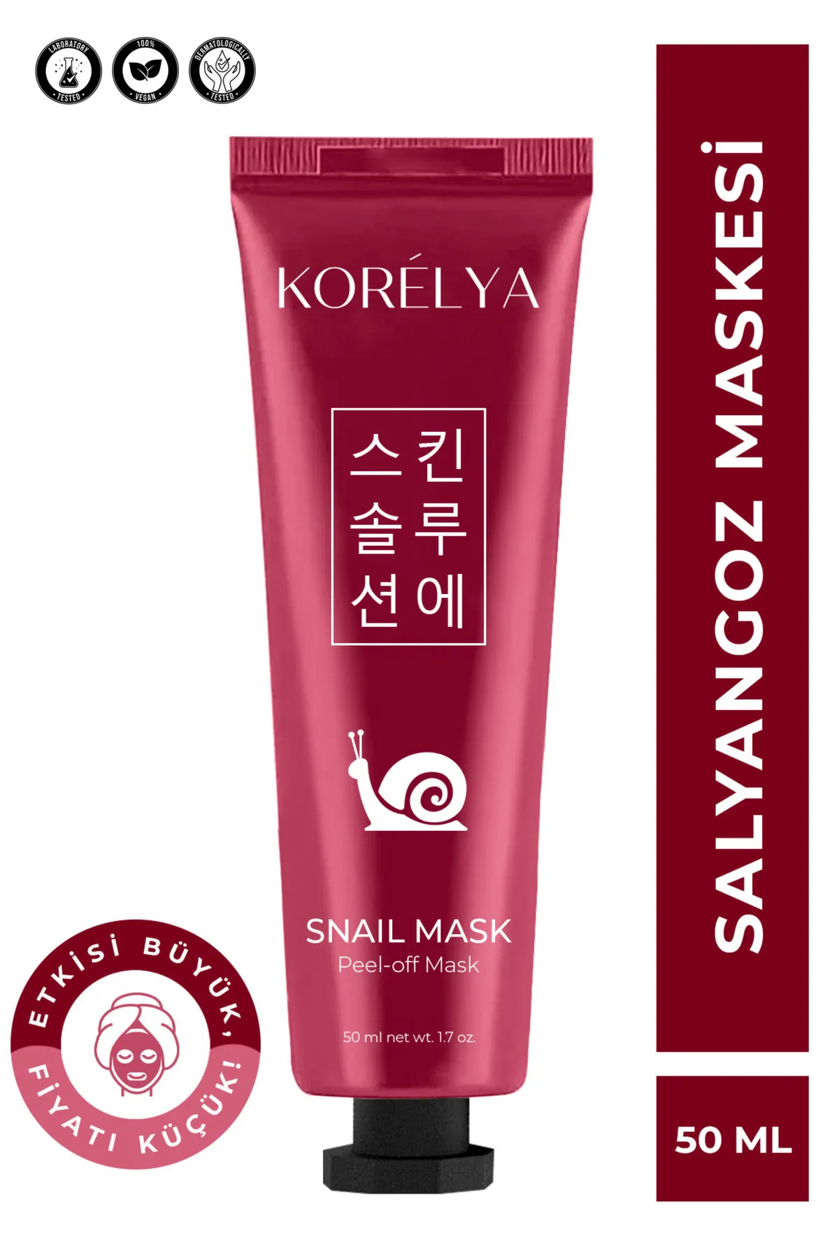 KORELYA Soyulabilir Salyangoz Maskesi - Peelable Snail Mask.WEBP