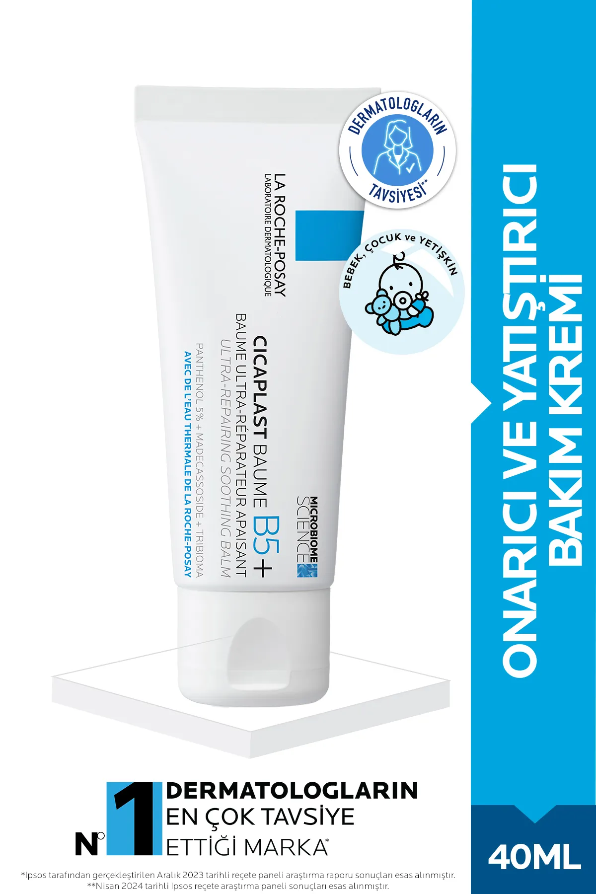 La Roche-Posay Cicaplast Baume B5+ Onarıcı ve Yatıştırıcı Bakım Krem.WEBP