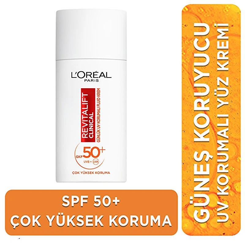 Loreal Paris Revitalift Clinical SPF 50+ Günlük Yüksek UV Korumalı Yüz Güneş Kremi.webp
