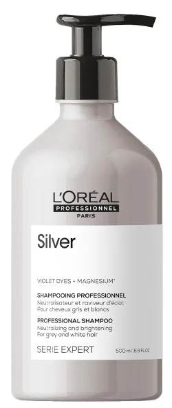 Loreal Professionnel Paris Serie Expert Silver Mor Şampuan ile Soğuk Tonlara Netlik Kazandırın.webp
