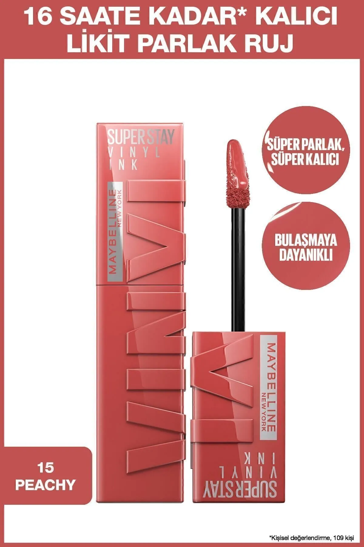 Maybelline New York Super Stay Vinyl Ink Uzun Süre Kalıcı Likit Parlak Ruj.WEBP