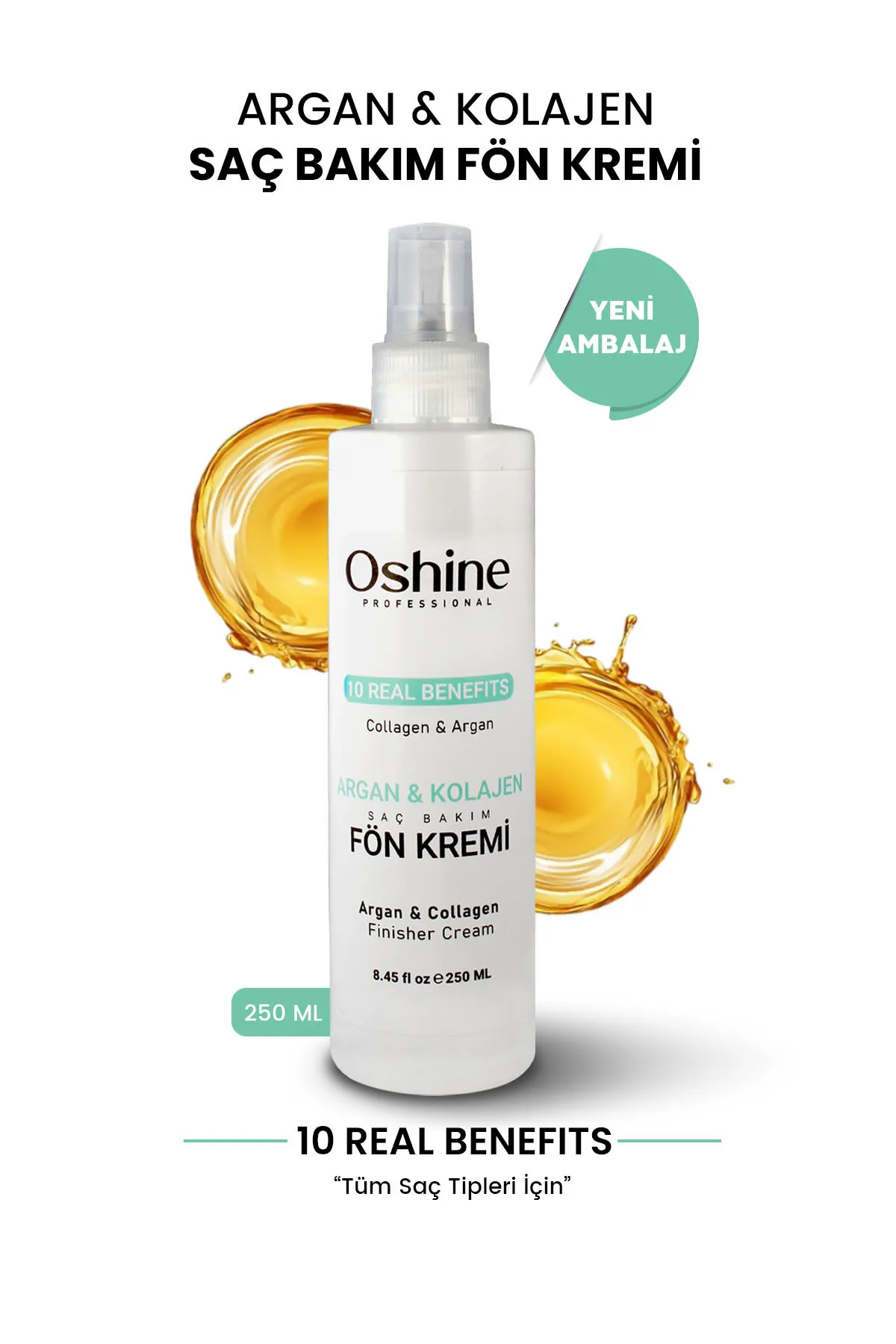 OSHİNE Isıya Karşı Koruyucu Yenileyici Argan & Saç Bakım Spreyi.webp