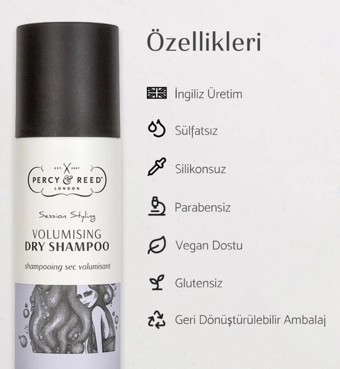 Percy & Reed Session Styling Hacimlendirici Kuru Şampuan.webp