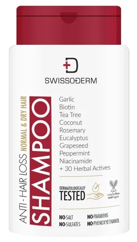 Swissoderm Normal ve Kuru Saçlar İçin Dökülme Karşıtı Şampuan.webp