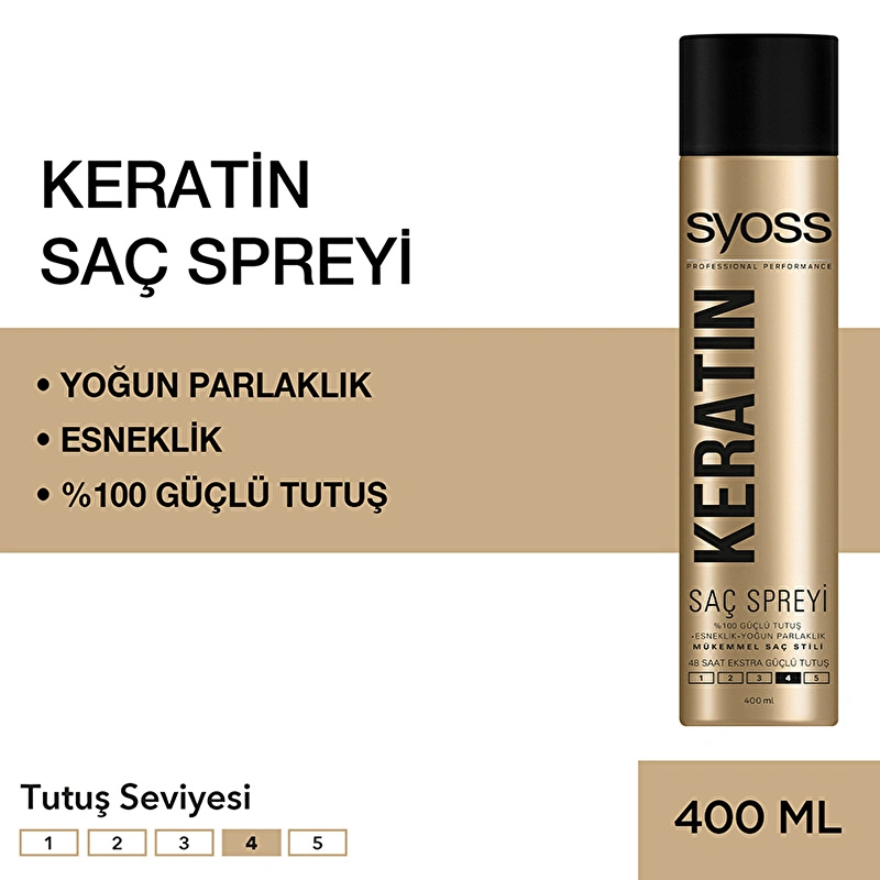 Syoss Keratin Saç Spreyi Ekstra Güçlü Tutuş.webp