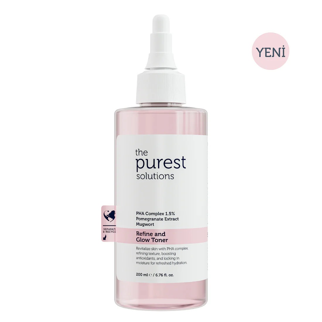 The Purest Solutions Hassas Ciltler İçin Arındırıcı ve Aydınlatıcı PHA Pembe Tonik.WEBP