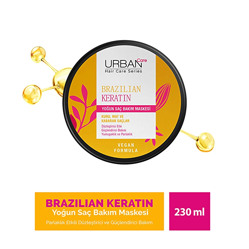 Urban Care Brazilian Keratin Düzleştirici Etkili Yoğun Saç Bakım Maskesi.webp