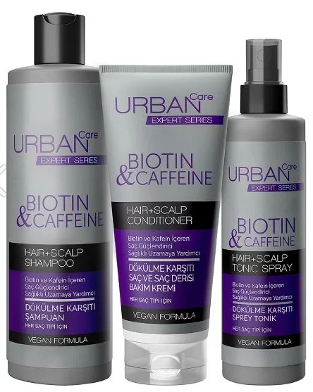 Urban Care Expert Biotin Ve Kafein Serisi Dökülme Karşıtı Saç Bakım Seti.webp