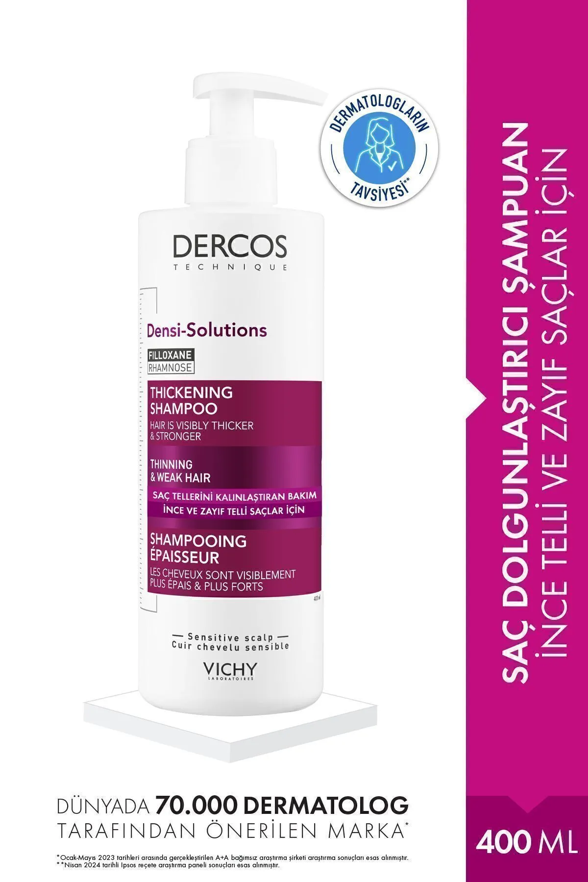 Vichy Dercos Densi-Solution İnce ve Zayıf Saçlar İçin Şampuan.webp