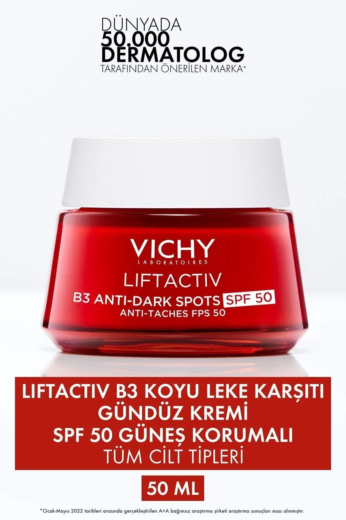 Vichy Liftactiv B3 SPF 50 Koyu Leke Karşıtı Yüz Kremi.webp