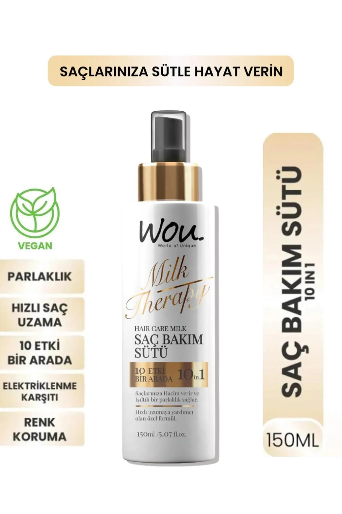 WOU World of Unique Wou Saç Bakım Sütü.webp