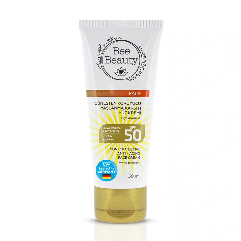 Bee Beauty Güneşten Koruyucu Yaşlanma Karşıtı Yüz Kremi SPF 50+.webp