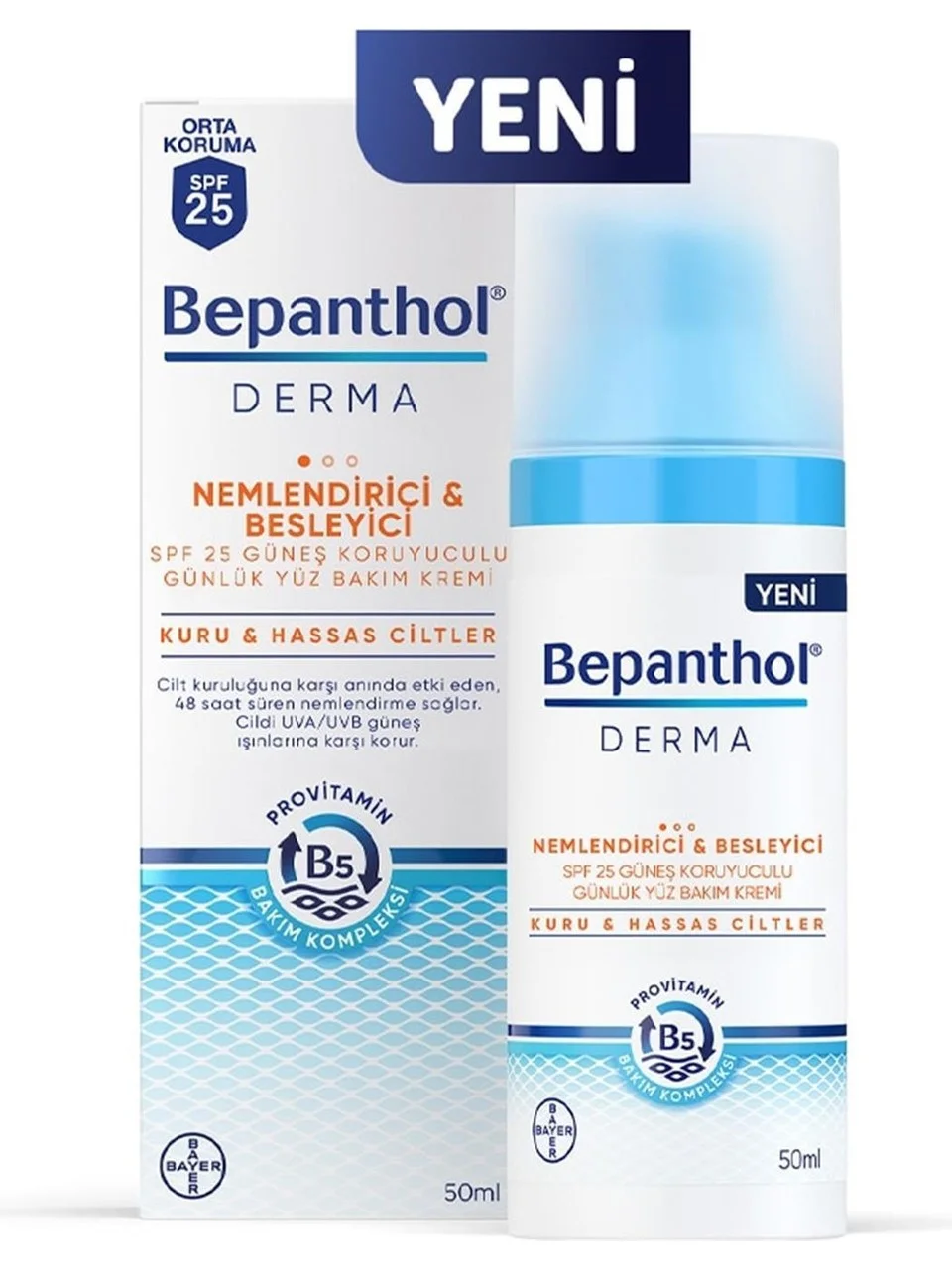 Bepanthol Derma Nemlendirici & Güneş Korumalı Yüz Kremi SPF 25.webp
