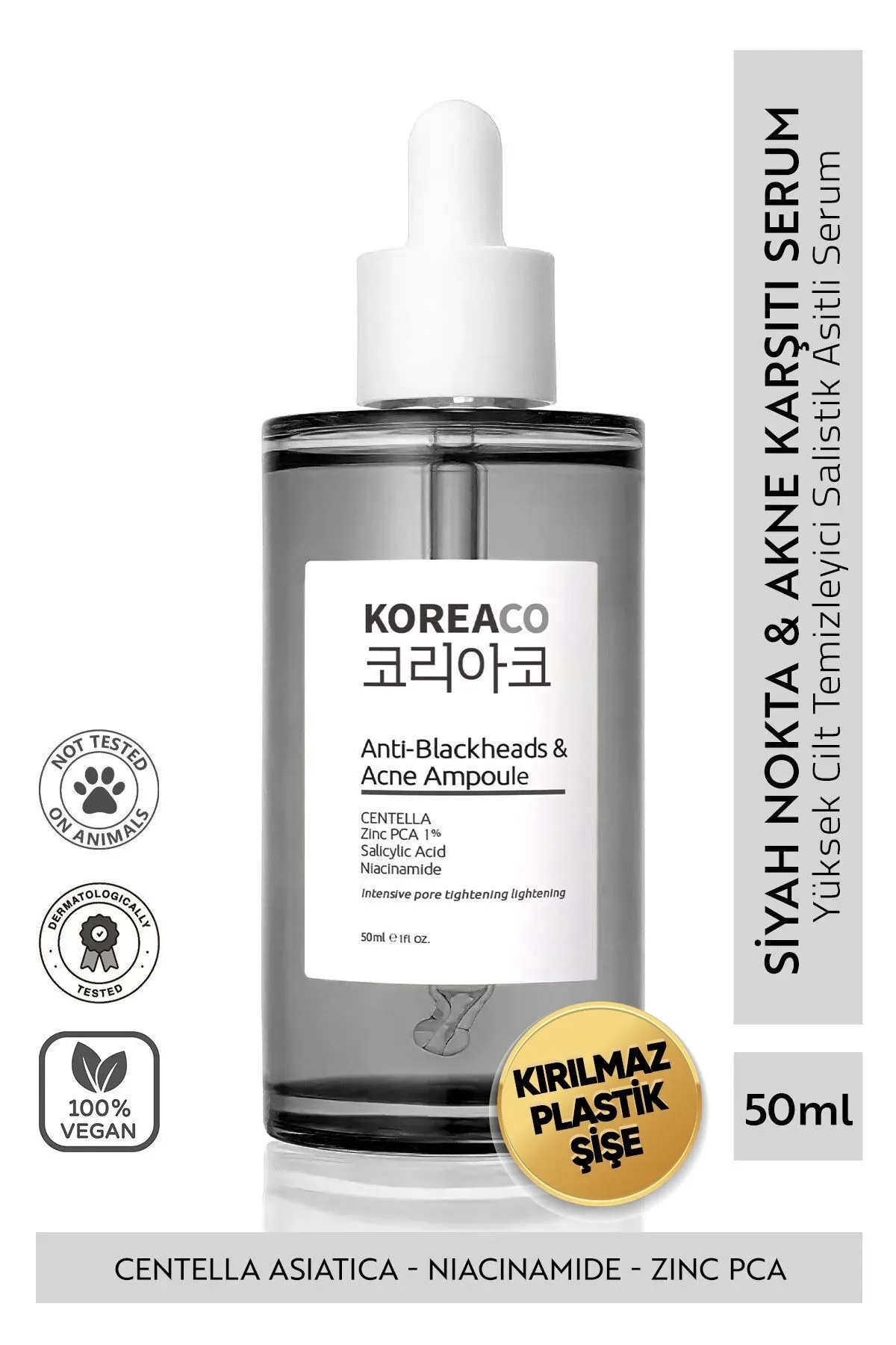 KOREACO Sivilce Önleyici Anti-Blackheads Akne ve Siyah Nokta Karşıtı Süper Serum.WEBP