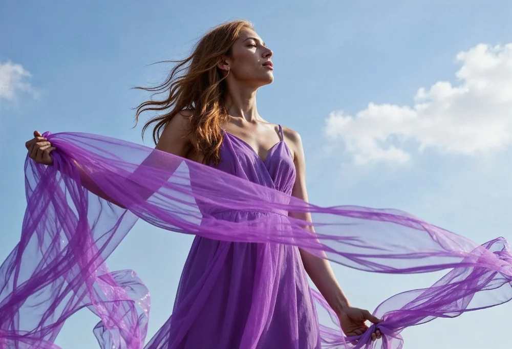 Mor Elbiseye Uygun Makyaj Nasıl Yapılır?.webp