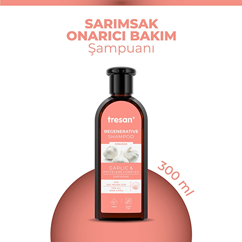 Tresan Sarımsak Özlü Onarıcı Bakım Şampuanı.webp