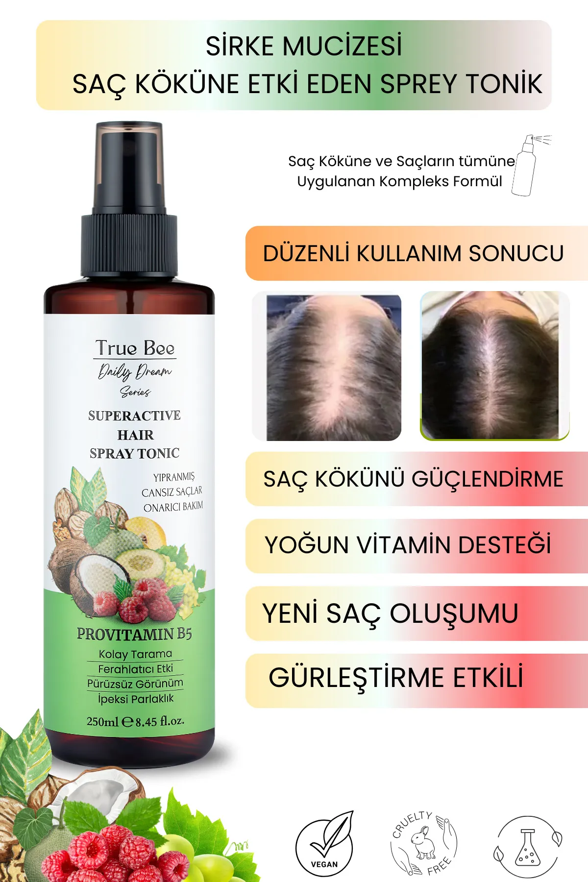 True Bee Daily Dream Series | Dökülme Karşıtı Sirkeli Tonik.WEBP